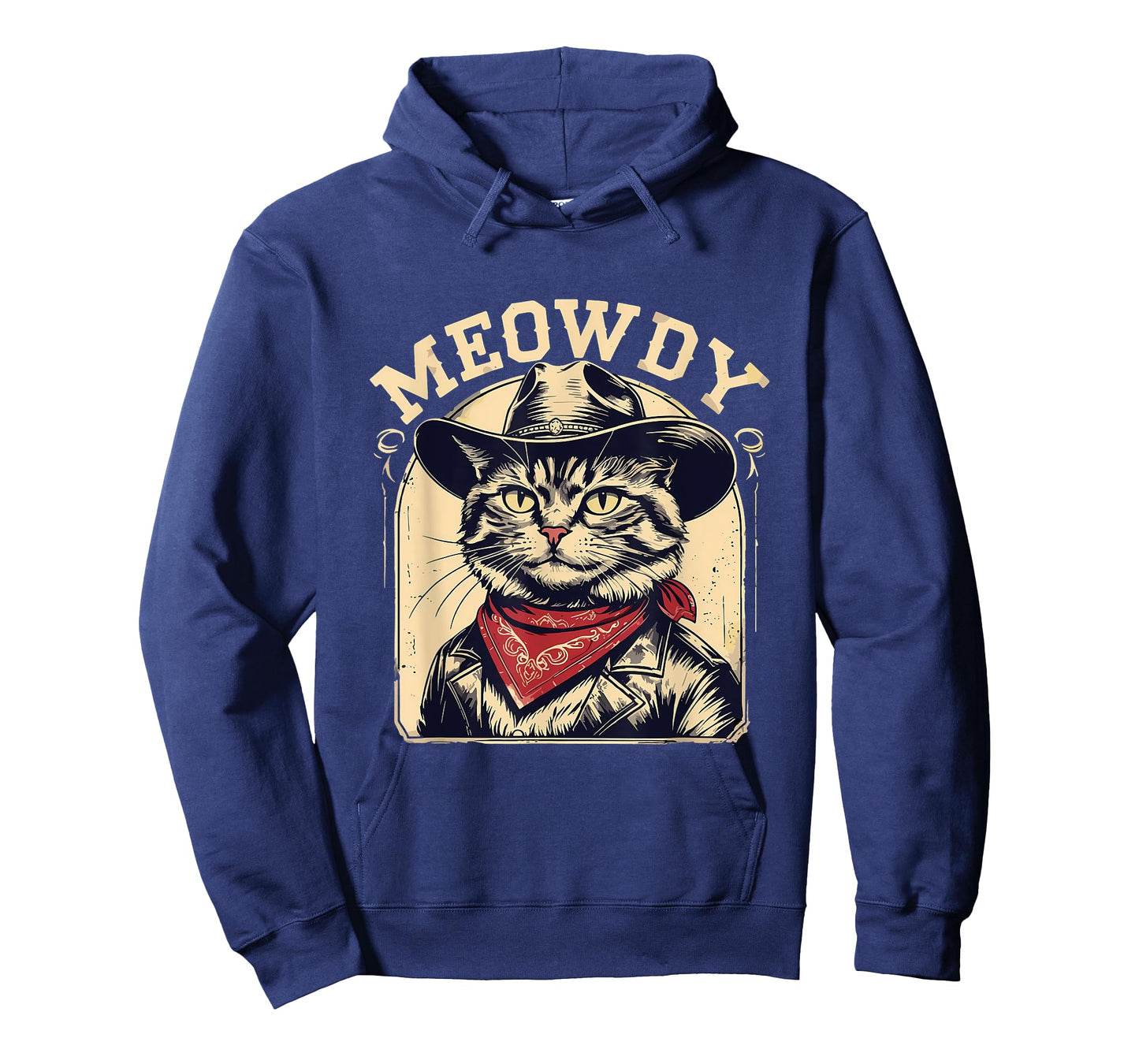 Meowdy Country Music Vintage Girls Funny Western Cowboy Cat T-Shirt