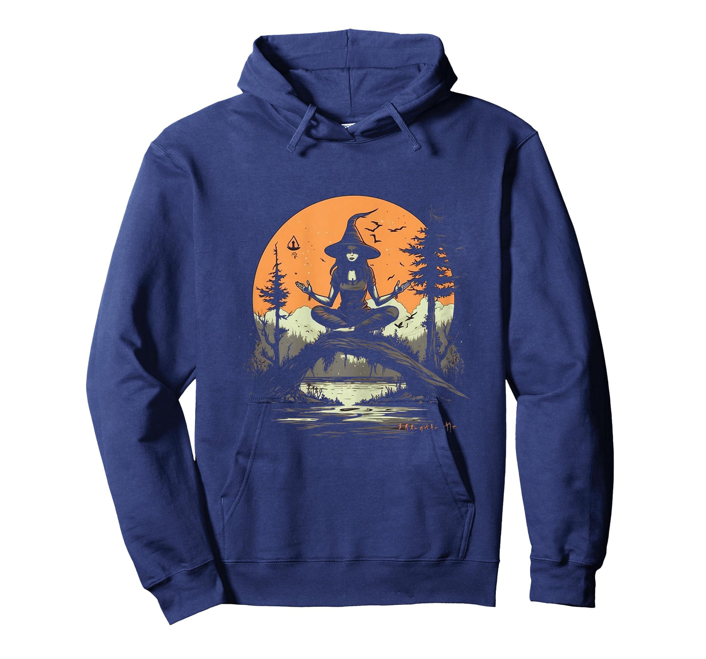 Witch Meditating Halloween Costume Yoga Zen Meditation Women T-Shirt