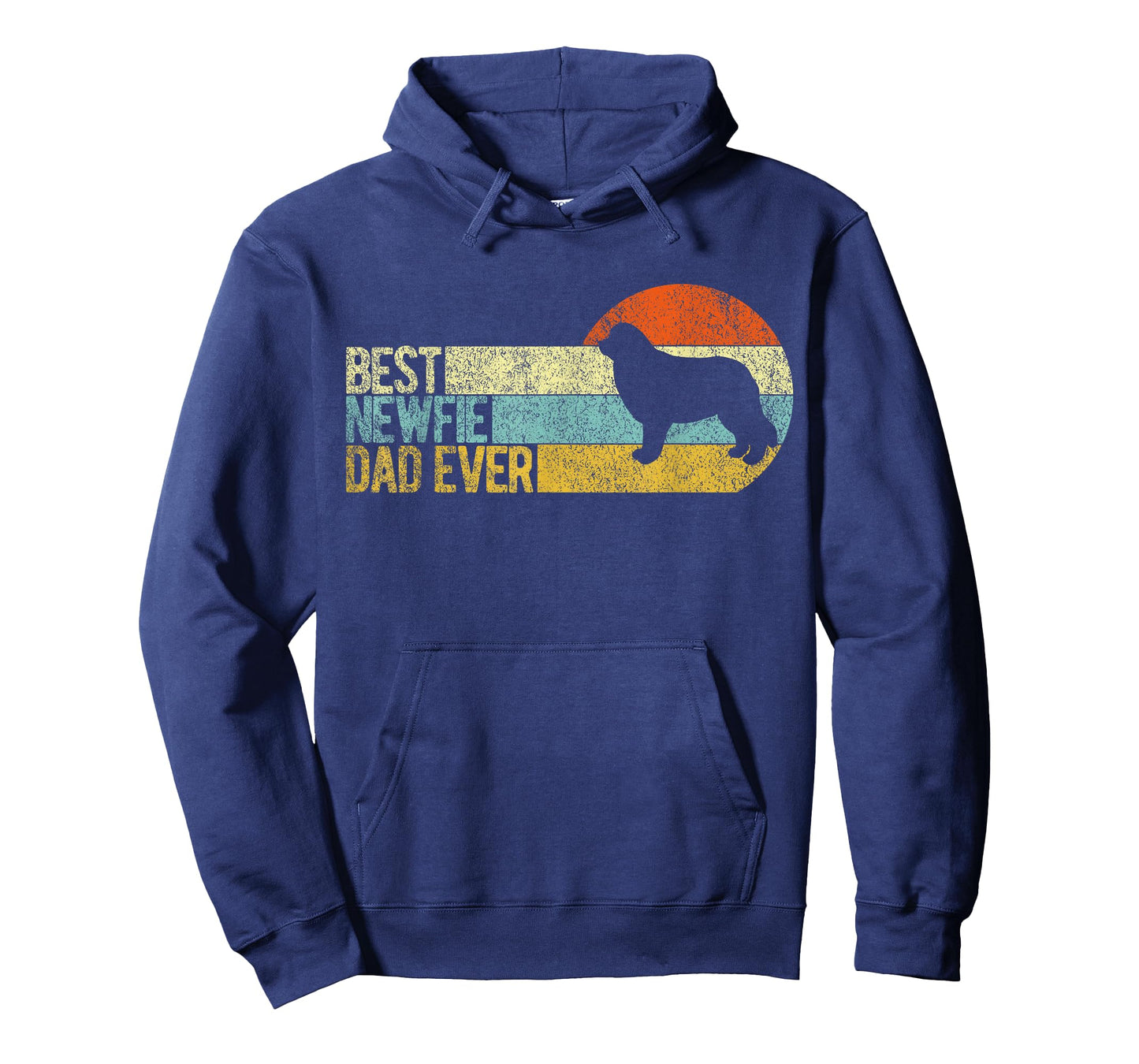 Best Newfie Dad Ever Newfoundland Dog Newfie Owner Retro T-Shirt