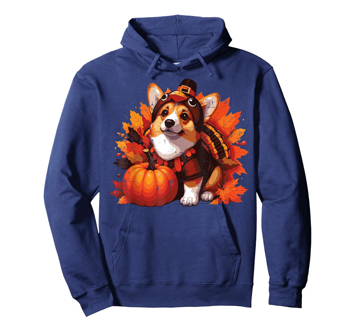 Thanksgiving Dog Corgi Turkey Funny Fall Pet Men Women Kids T-Shirt