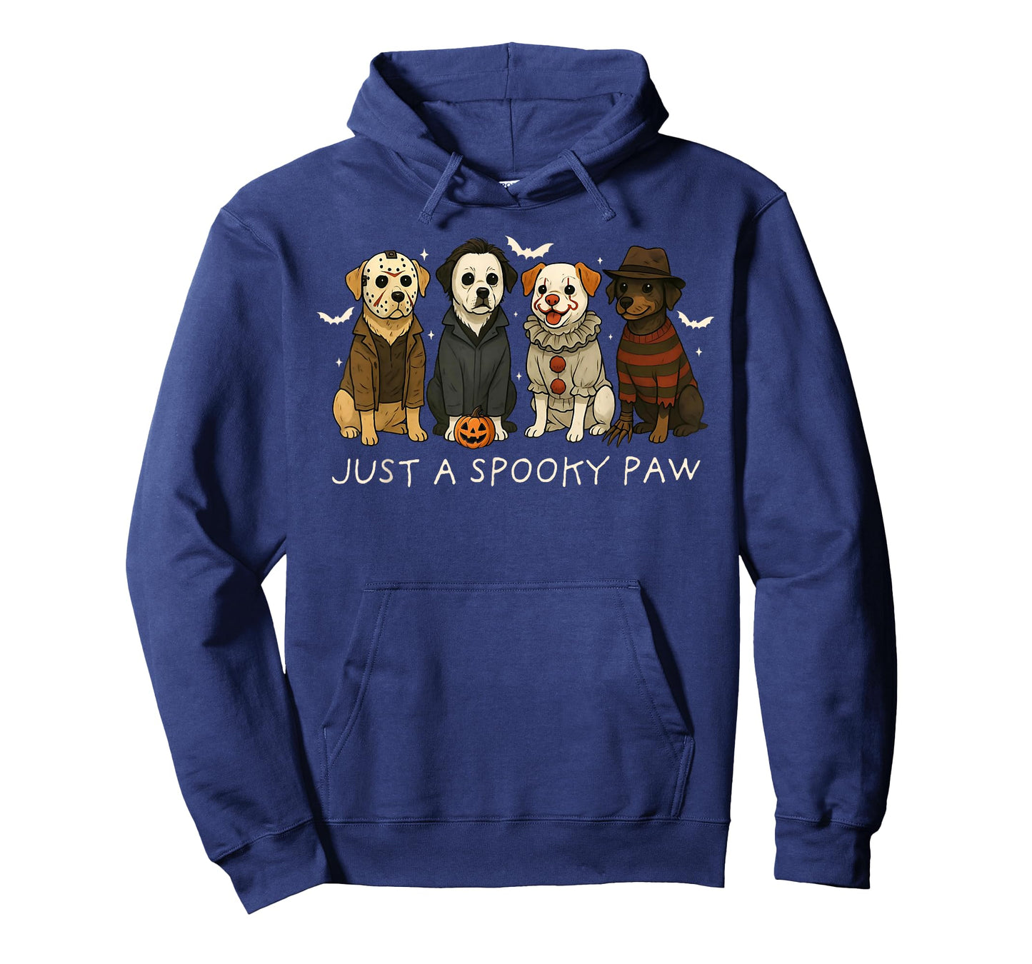 Just A Spooky Paw Retro Halloween Dog Lover Trick Or Treat T-Shirt
