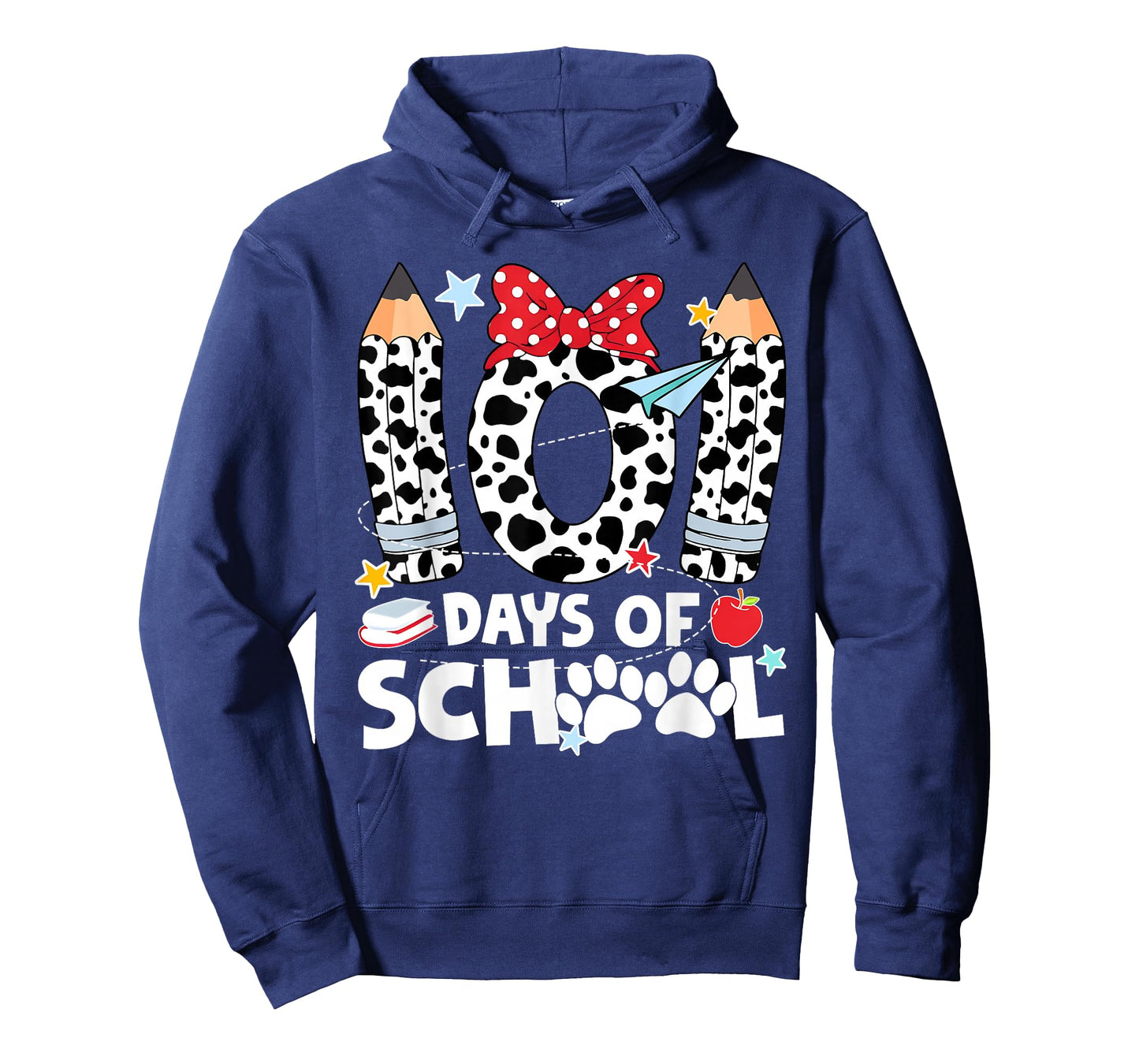 101 Days of School Funny Dog 100th Day of School Boys Girls T-Shirt