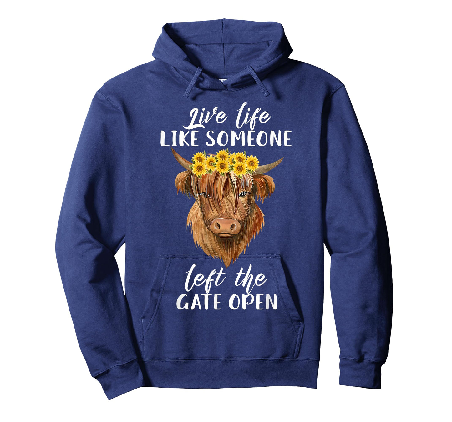 Live Life Like Someone Left The Gate Open Heifer Cow T-Shirt