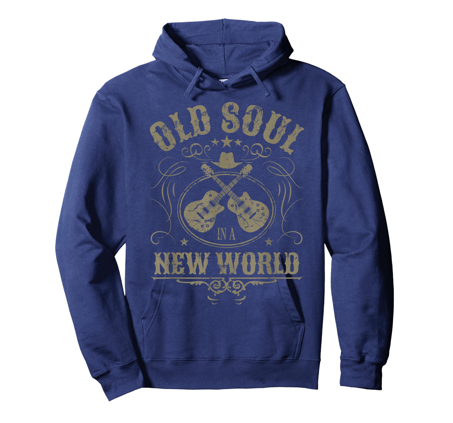 Old Soul in a New World Country Bluegrass Music Guitar Fan T-Shirt