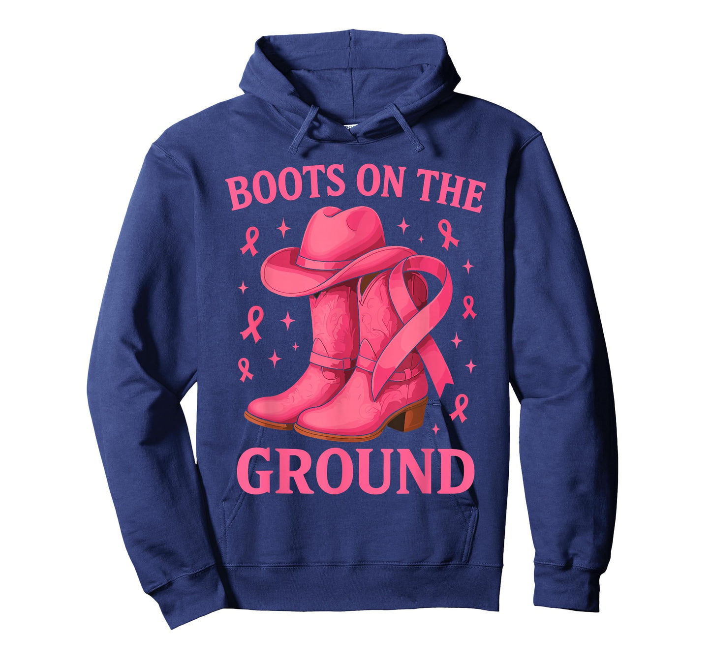 Breast Cancer Shirts for Women, Cowgirl Boots On The Ground T-Shirt