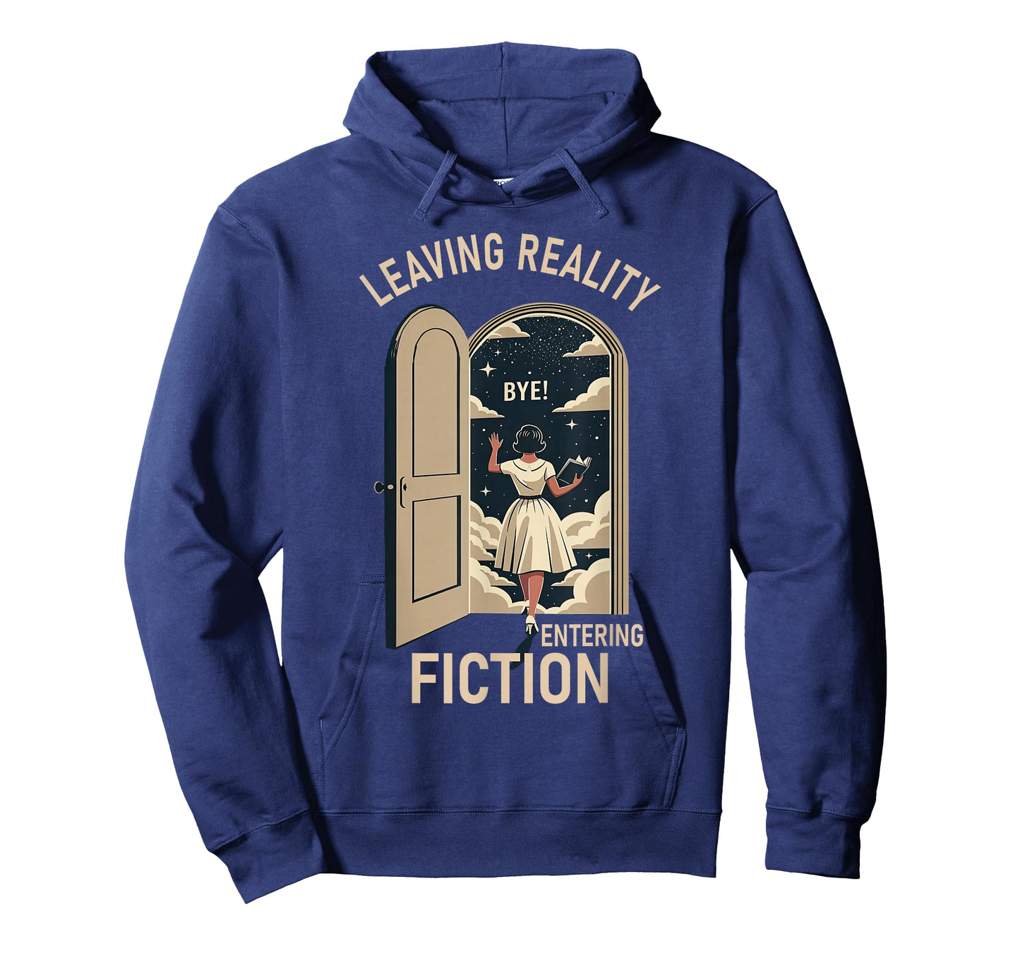 Leaving Reality Entering Fiction Bookish Reading Book Lover T-Shirt