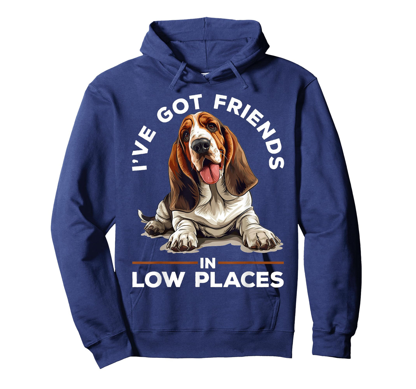 Basset Hound Dog Breed I've Got Friends in Low Places T-Shirt