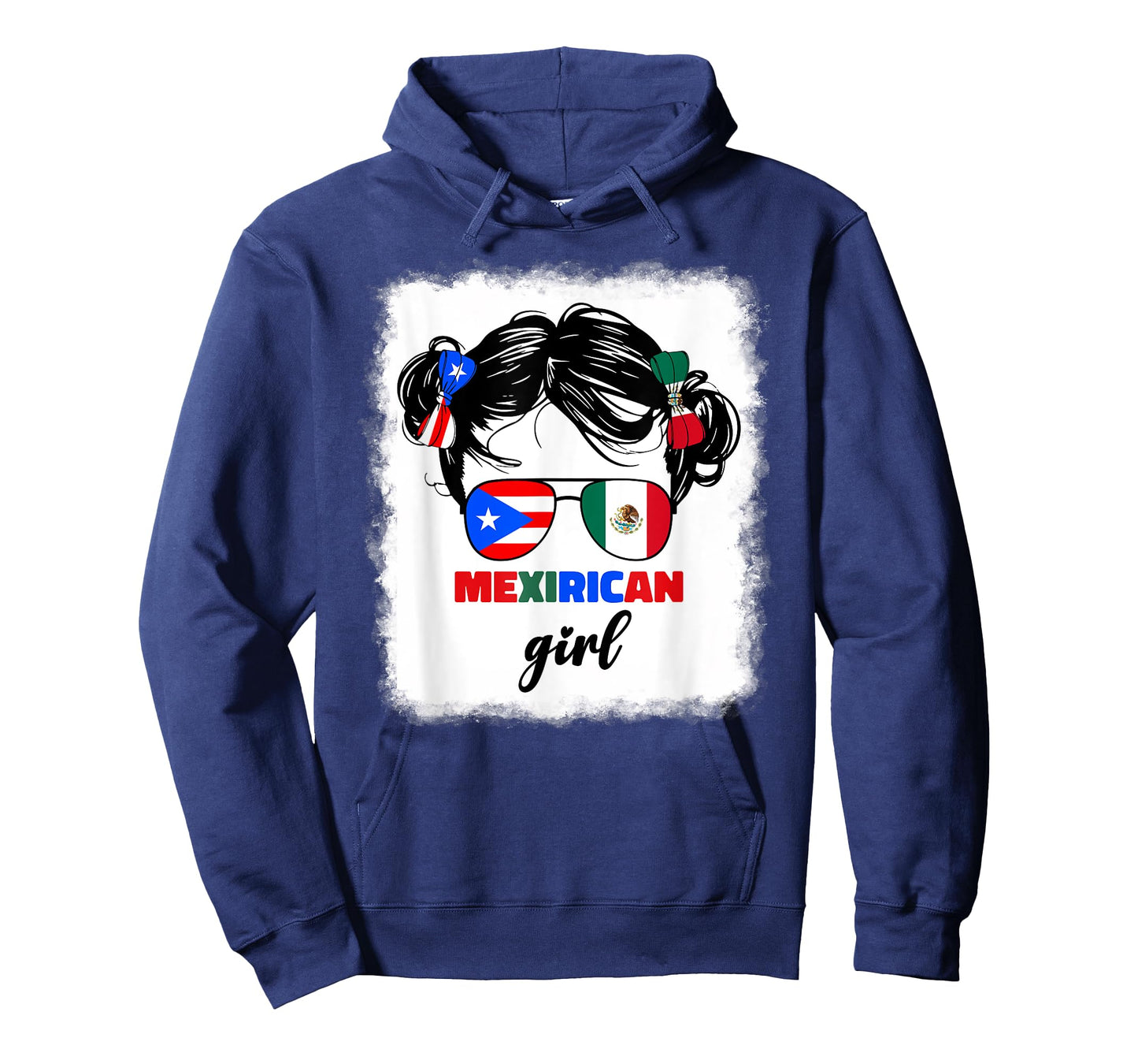 Mexirican Girl Kids Half Mexican And Puerto Rican Rico Flag T-Shirt