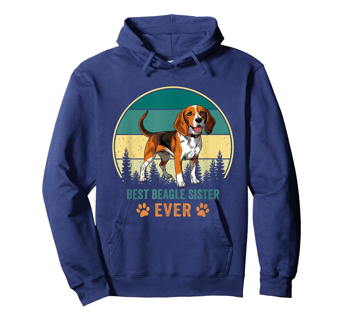 Funny Best Beagle Sister Ever Gift Vintage Puppy Lover Retro T-Shirt