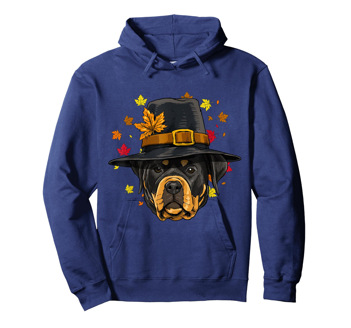 Thanksgiving Rottweiler Pilgrim Costume Men Women T-Shirt