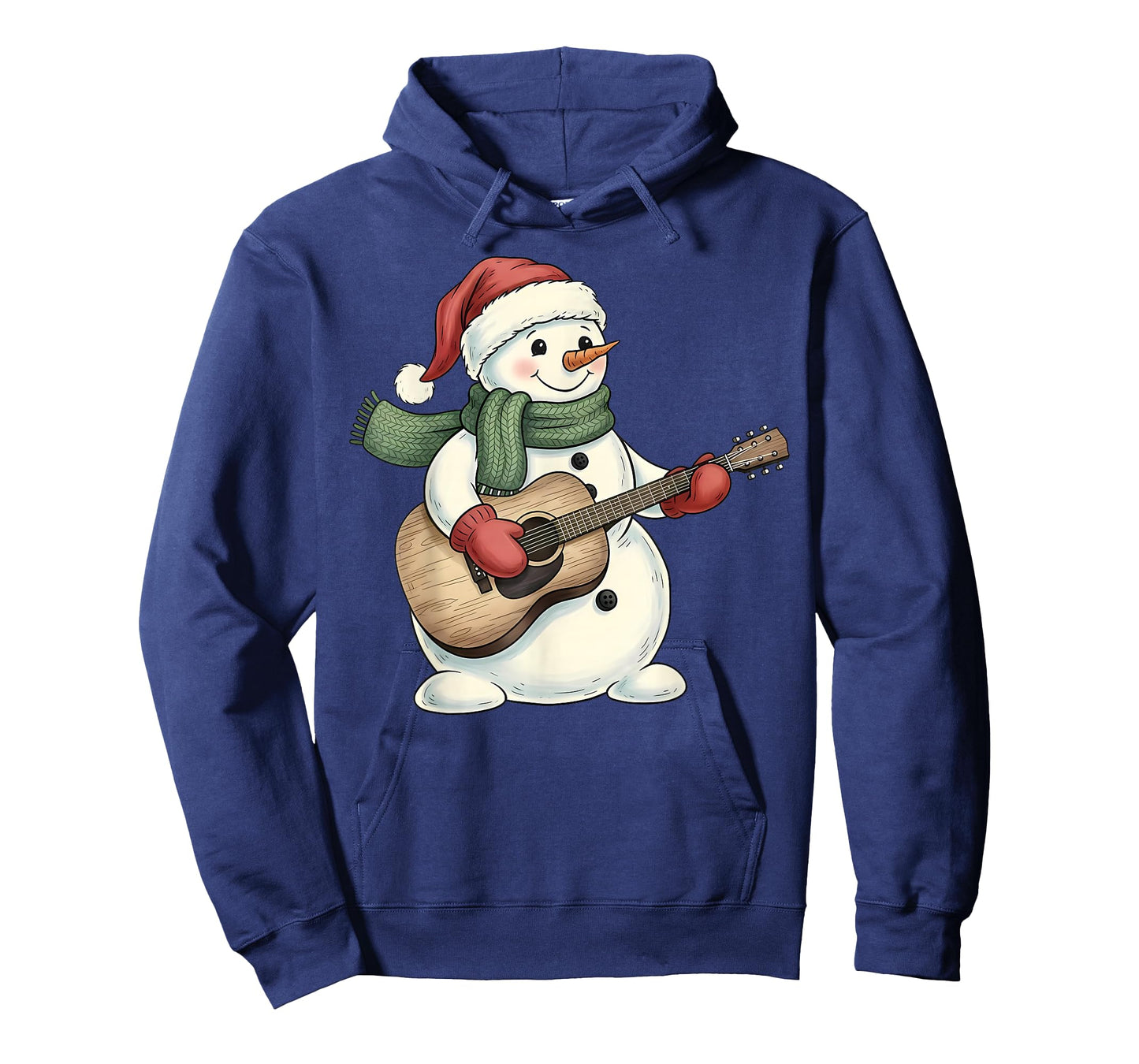 Guitar Playing Snowman Music Christmas Musician Guitarist T-Shirt