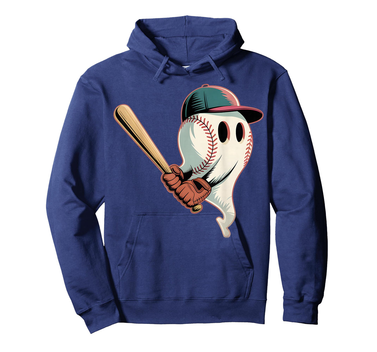 Baseball Swinging Ghost Halloween Costume Design T-Shirt
