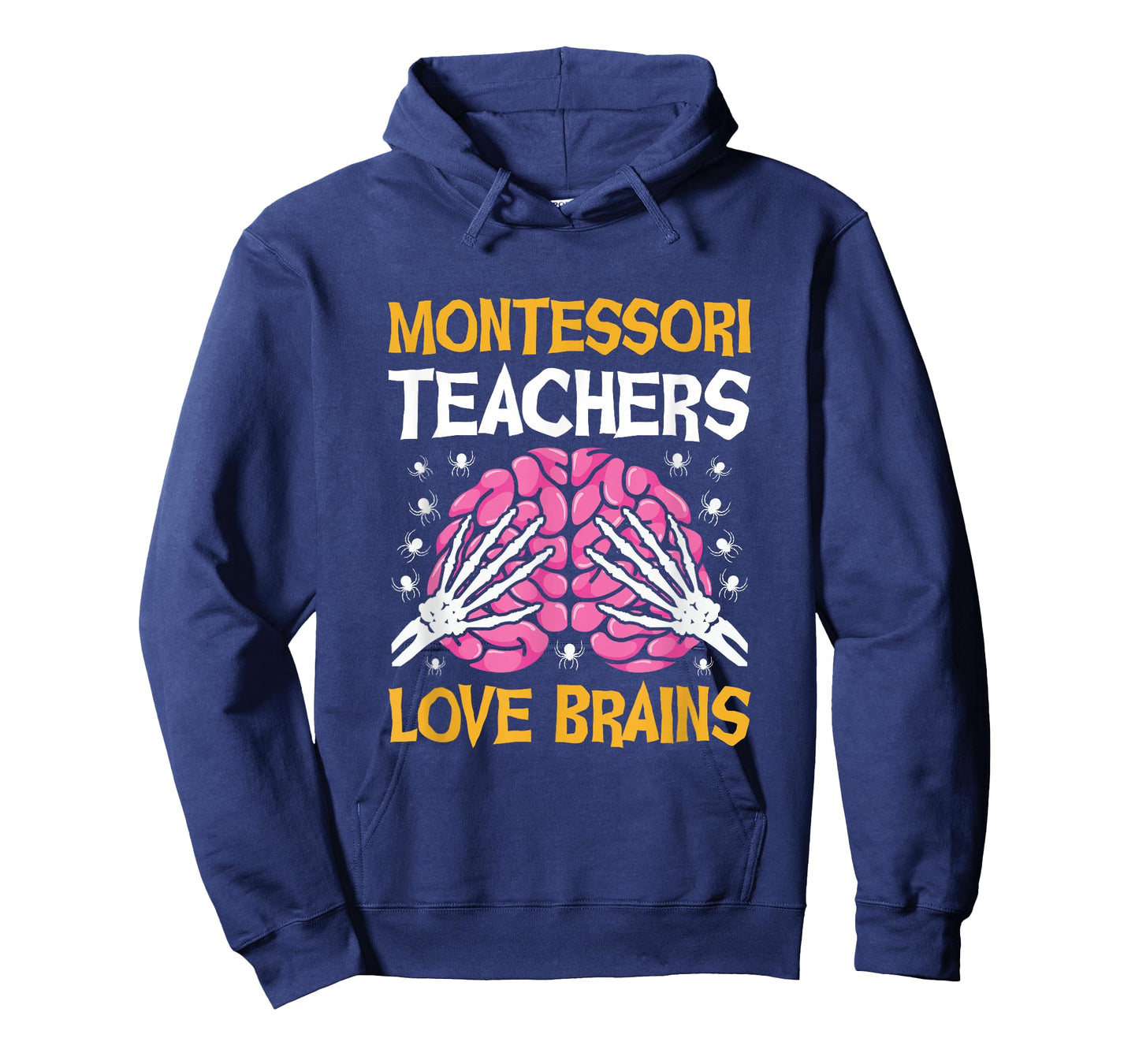Montessori Teacher Love Brains Funny Halloween School T-Shirt