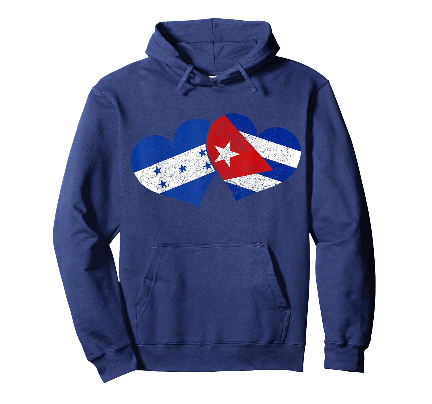 Honduras Cuba Hearts Cuban Honduran Flag Pride Heritage T-Shirt