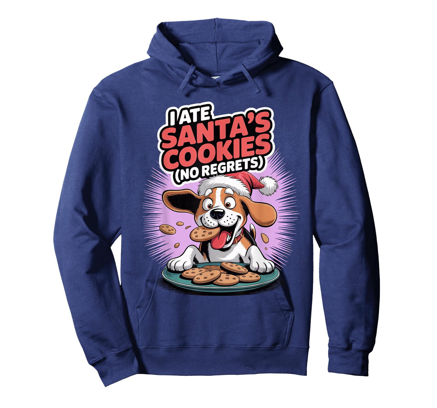I Ate Santas Cookies Xmas Puppy Dog Funny Christmas Beagle T-Shirt