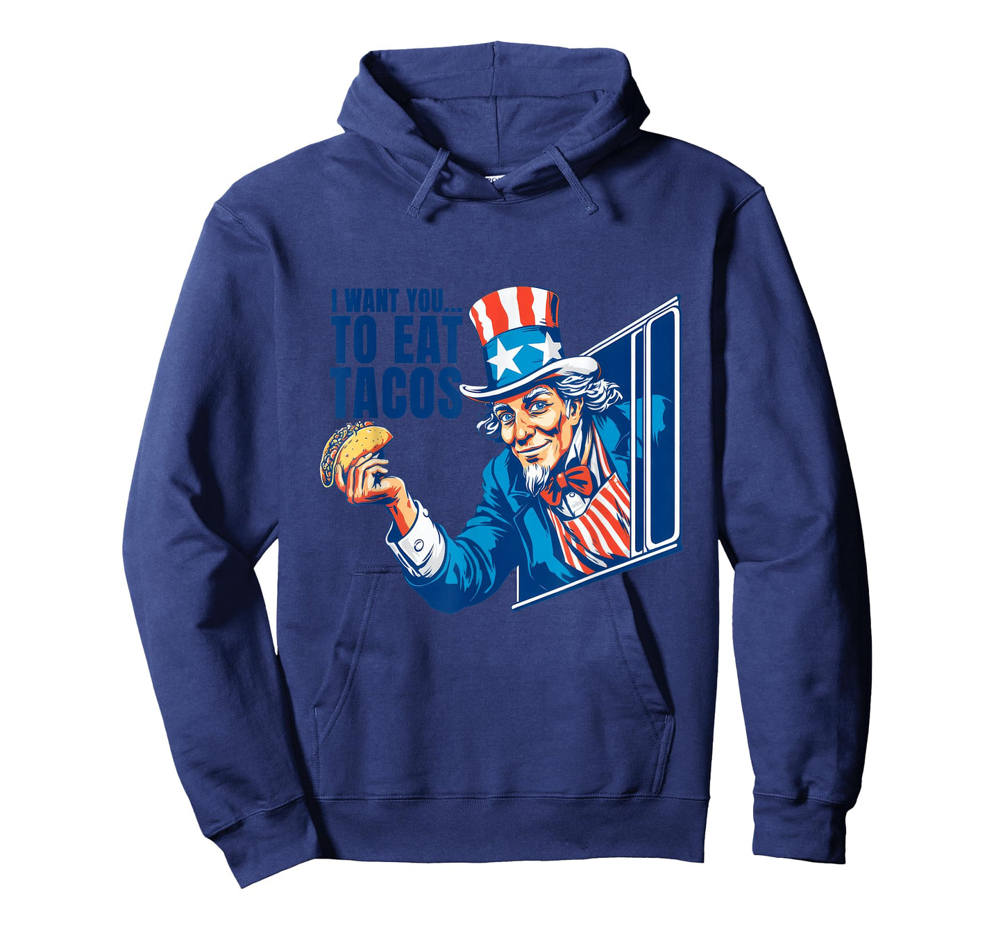 Funny Patriotic Taco Costume with Eat Tacos Speech T-Shirt