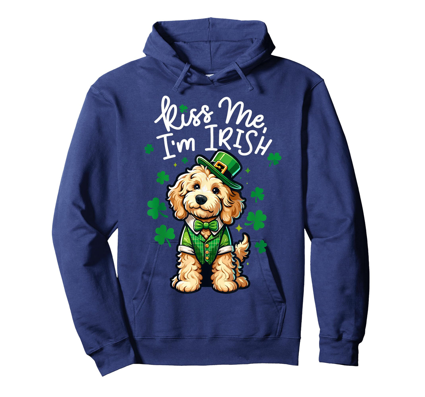 Kiss Me Im Irish Doodle Kids Men Women Funny St Patricks Day T-Shirt