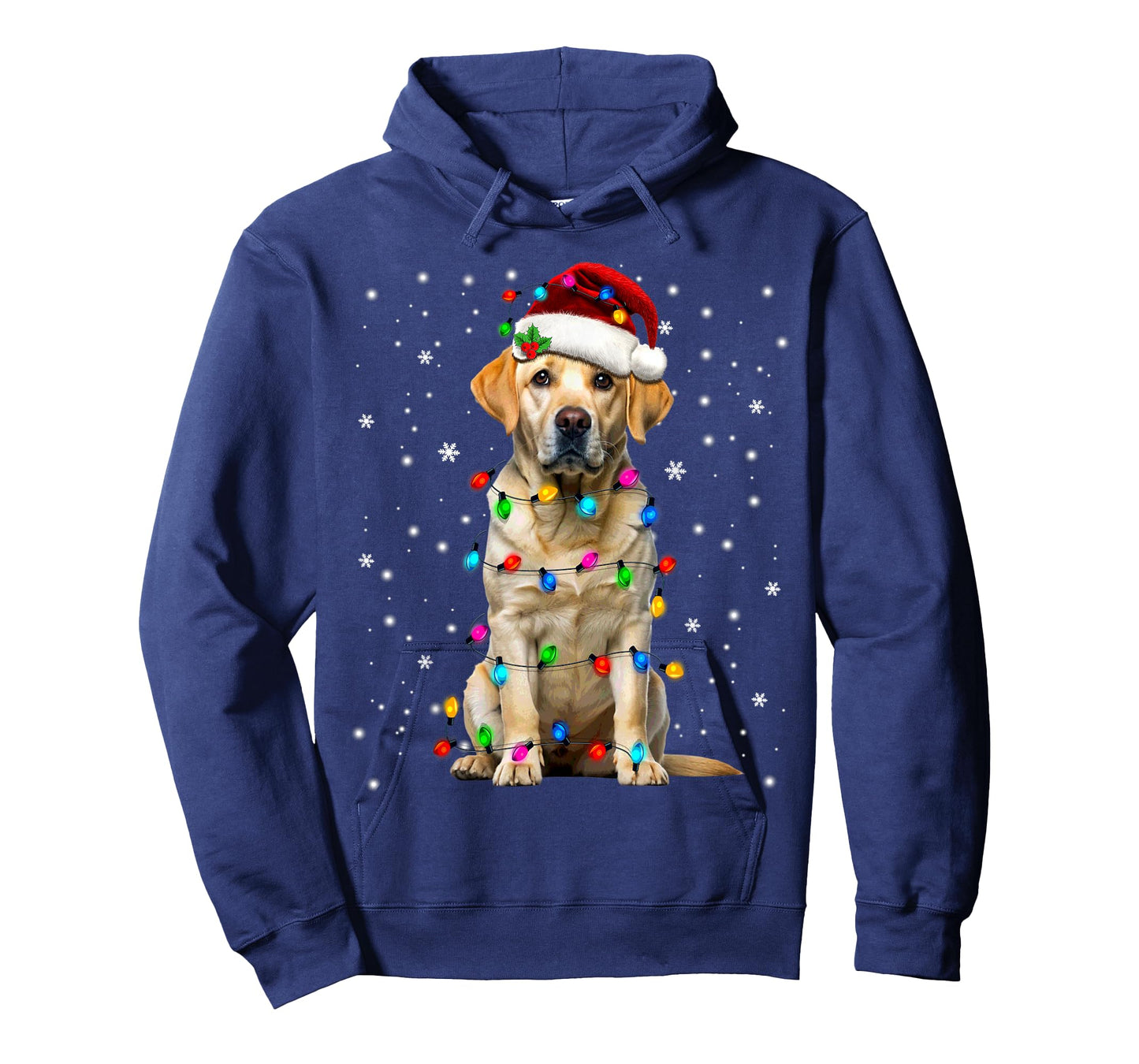 Yellow Labrador Retriever Christmas Tree Light Pajama Dog T-Shirt