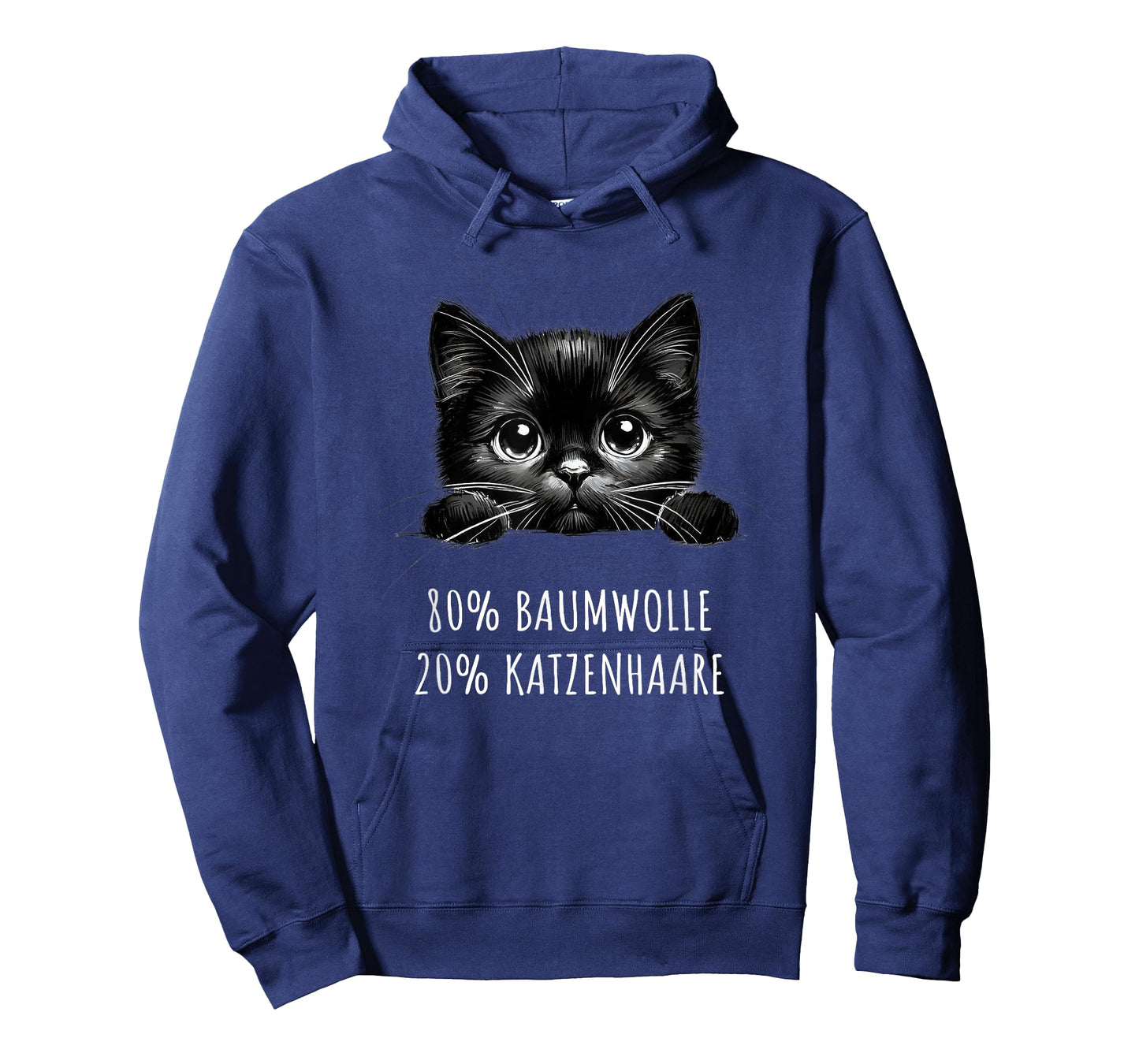 80% Cotton 20% Cat Hair Cats Saying T-Shirt