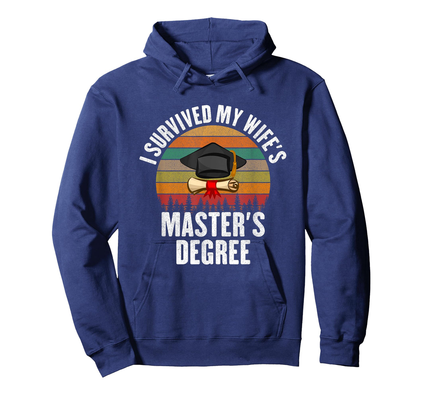 I Survived My Wifes Master's Degree degree graduation T-Shirt