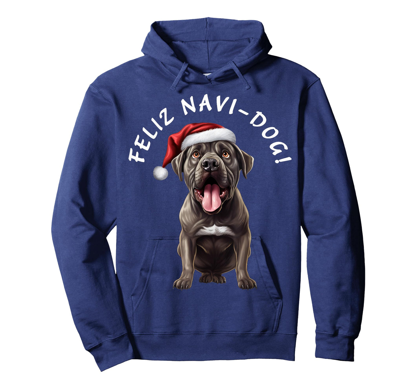 Funny Cane Corso Dog Mom Says Feliz Navi-Dog! Feliz Navidad! T-Shirt