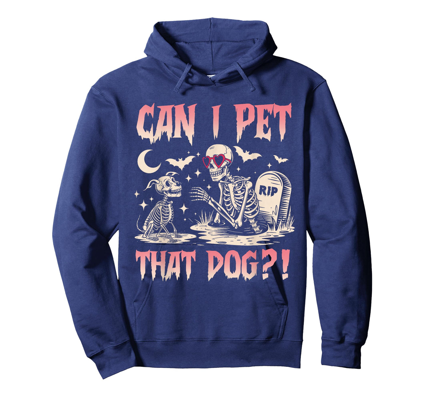 Can I Pet That Dog Funny Skeleton and Dog Halloween Costume T-Shirt