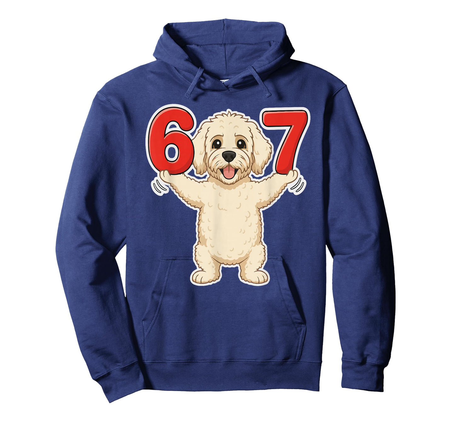 67 Funny Labradoodle Six Seven 6-7 Meme Gen Z Humor Dog T-Shirt