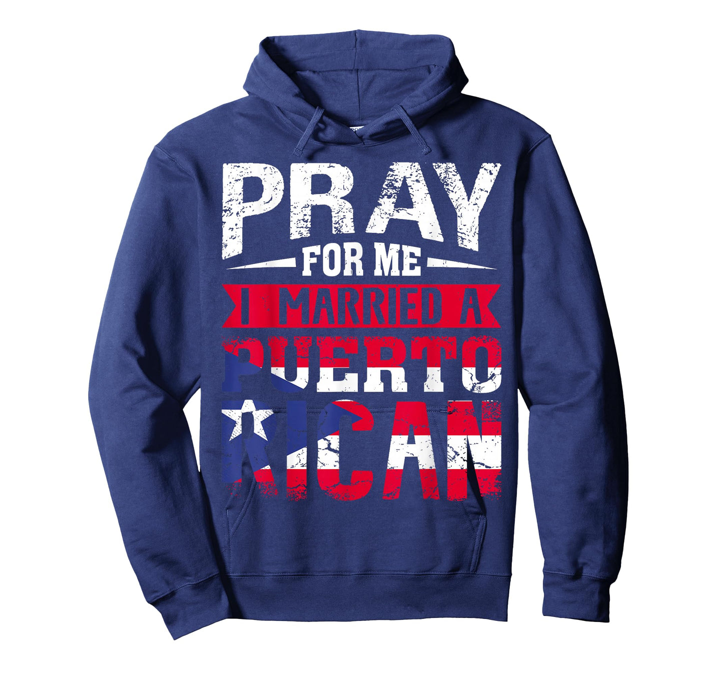 Pray for Me I Married a Puerto Rican Wife Husband Matching T-Shirt