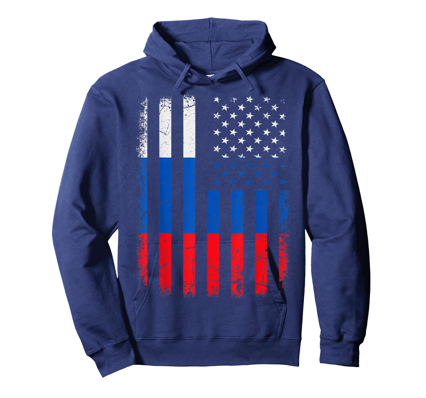 Russian American Flag Russia America Pride Heritage T-Shirt