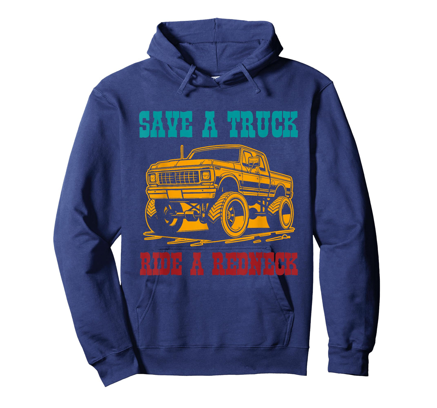 Save A Truck Ride A Redneck Vintage Design T-Shirt
