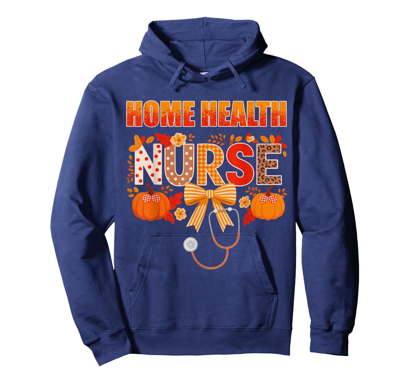 Home Health Nurse Fall Autumn Vibes Coquette Nurse T-Shirt