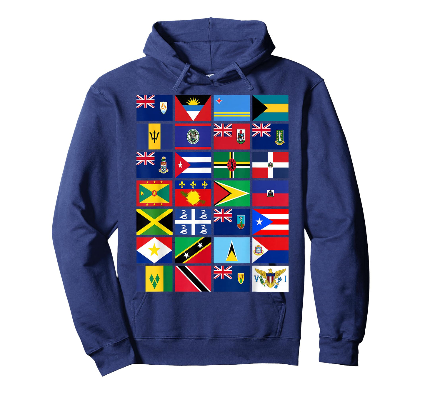 Caribbean Flags Unity Pride Souvenir Geography Gift T-Shirt