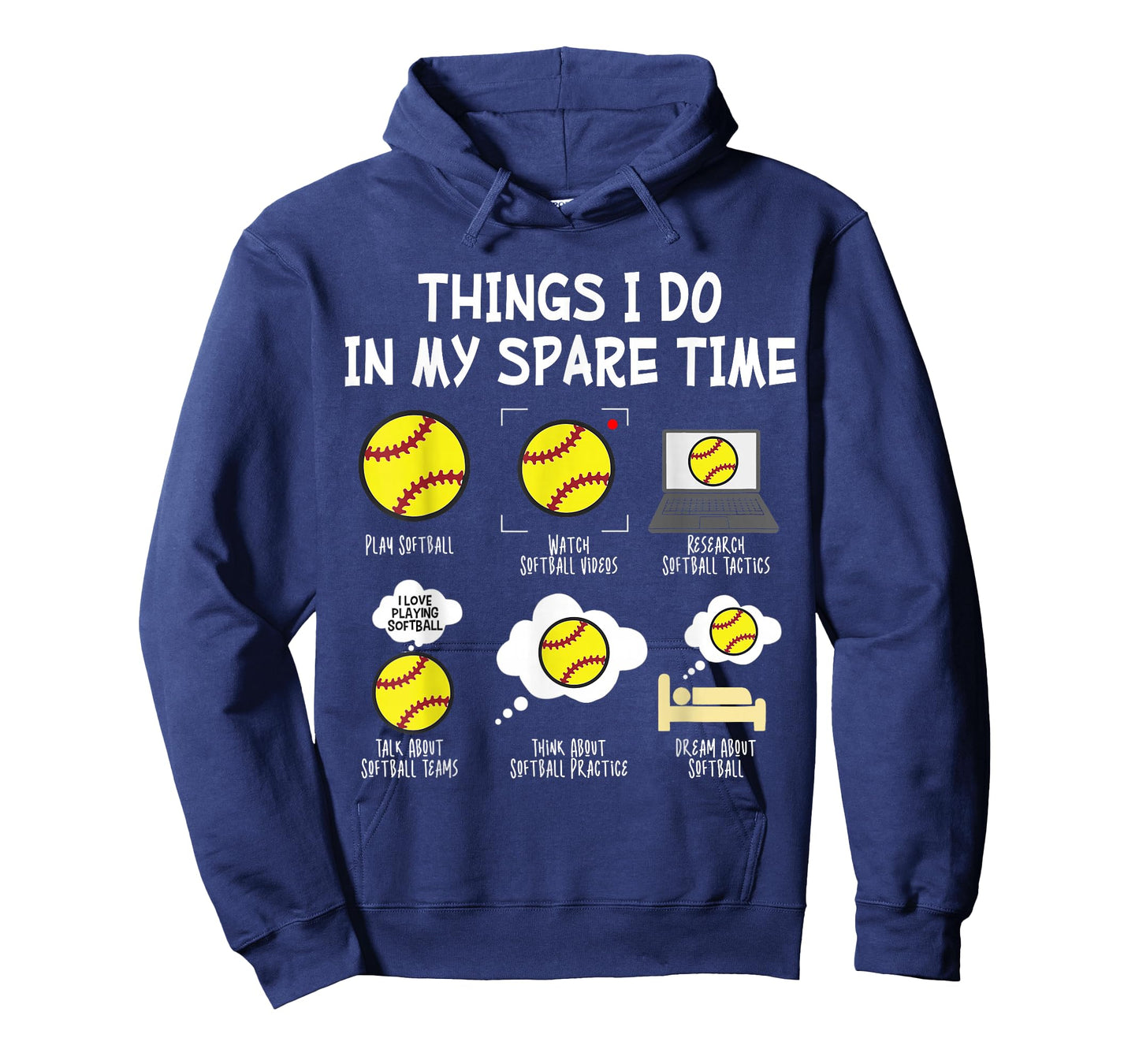 Softball Things I Do in My Spare Time T-Shirt