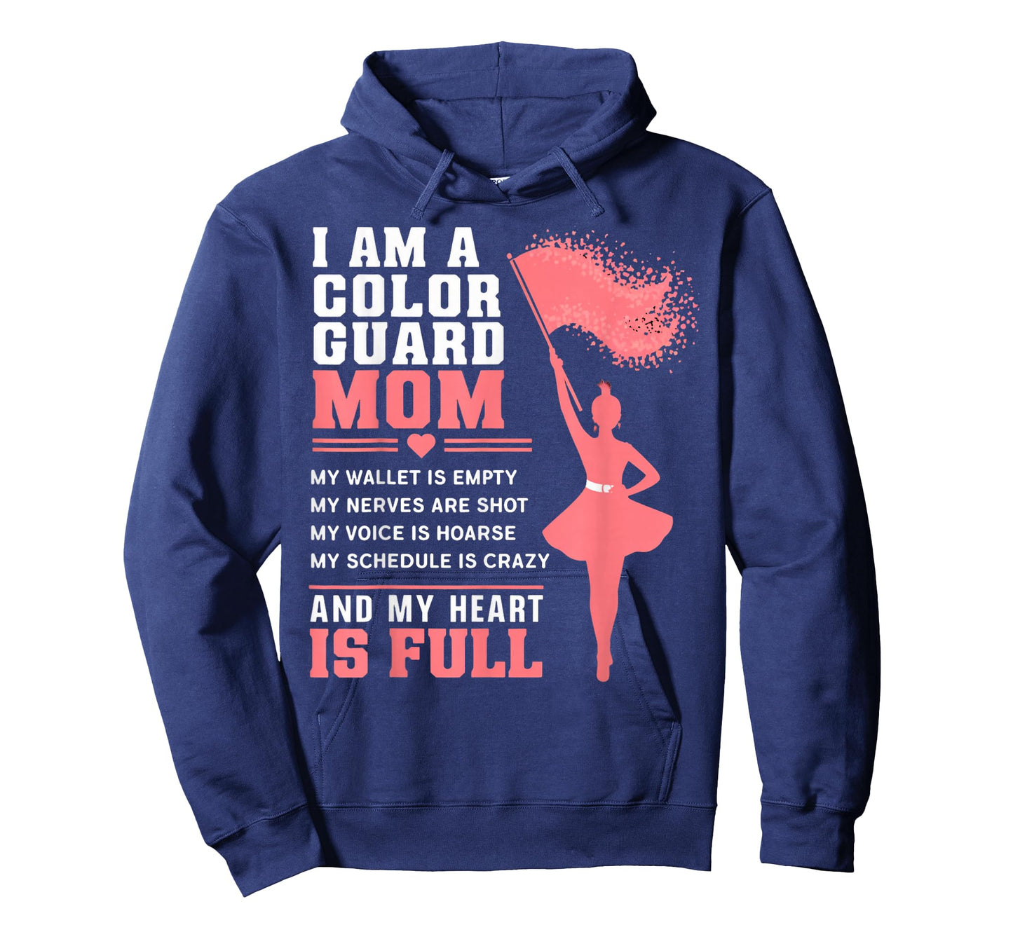 Colorguard Mom Marching Band Flag Twirling Colorguard T-Shirt