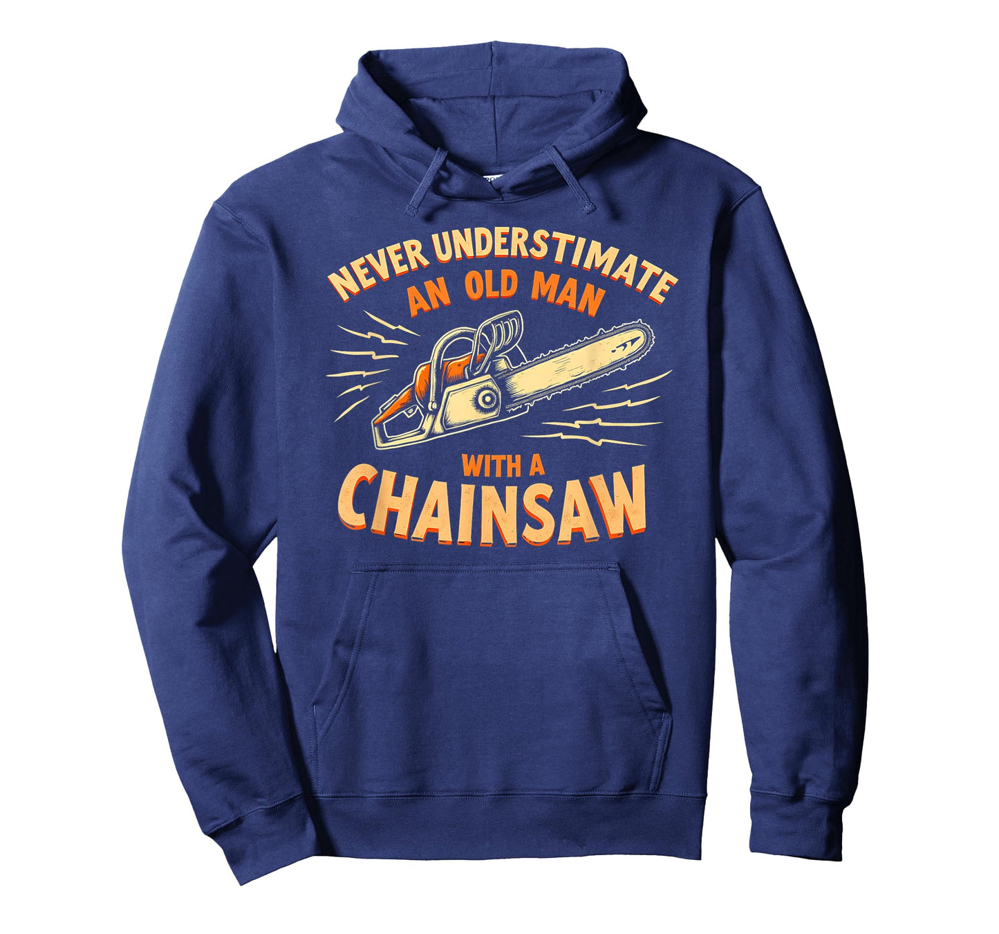 Never Underestimate Old Man Chainsaw T-Shirt