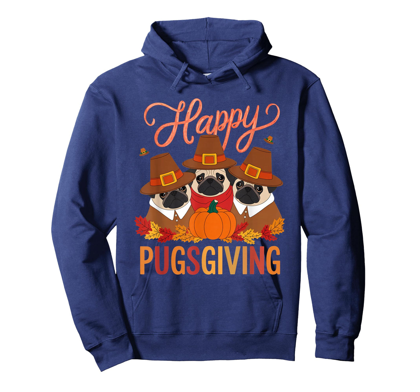 Thanksgiving Happy Pugsgiving Funny Pug Dog Owners T-Shirt