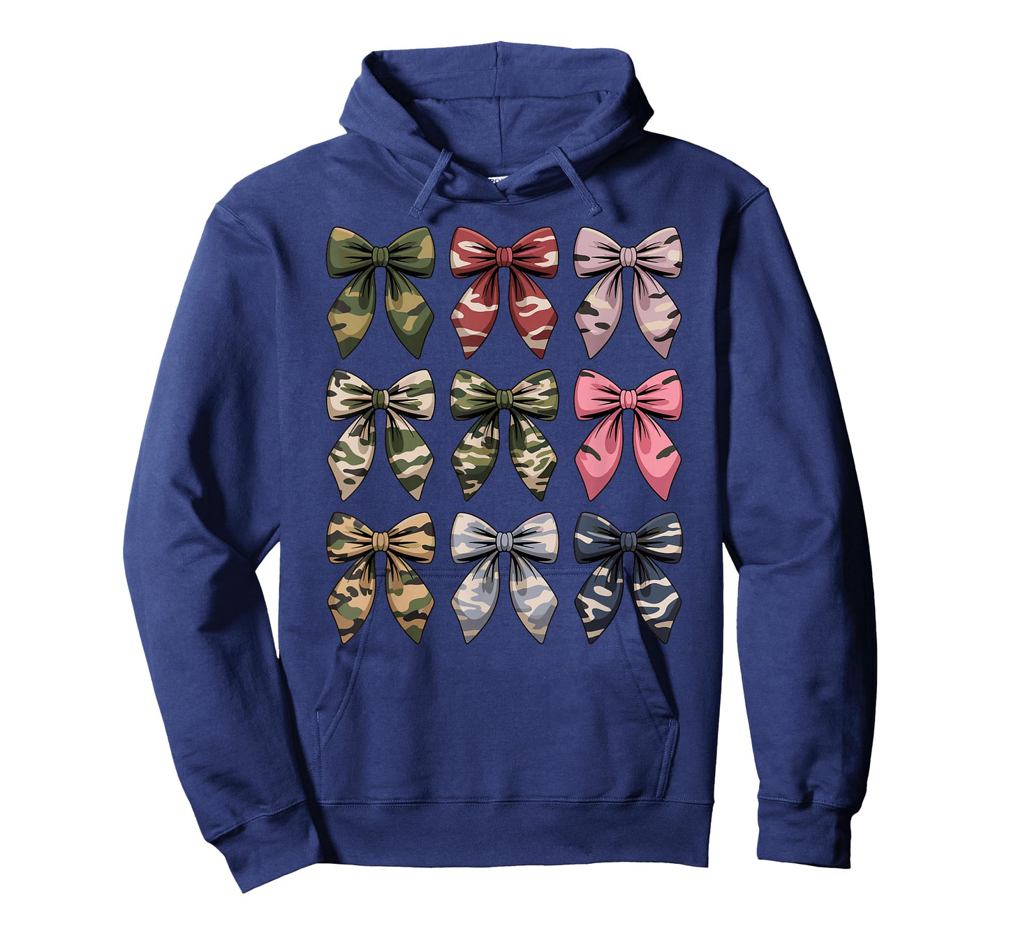 Camouflage Old Camo Bow Cute Country Hunting Women Girl T-Shirt