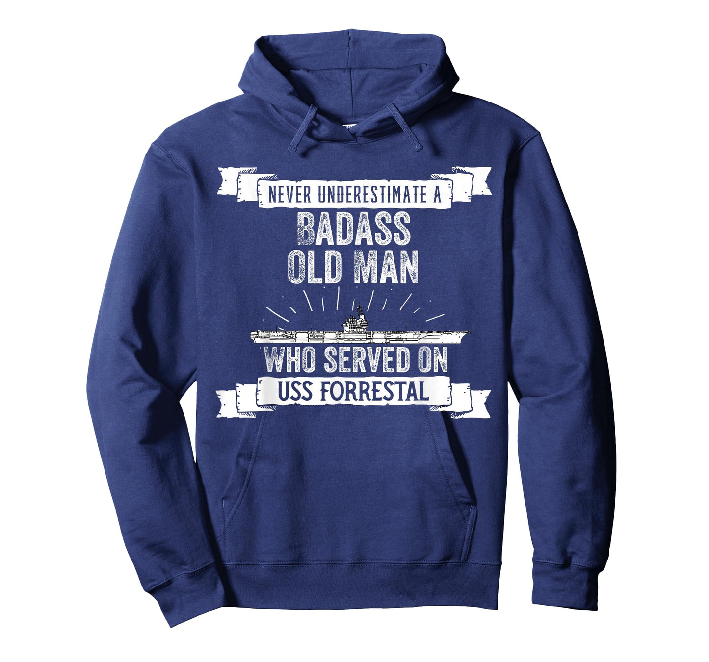 United States Military Aircraft Carrier Designs Never Underestimate USS Forrestal CV-59 Aircraft Carrier T-Shirt