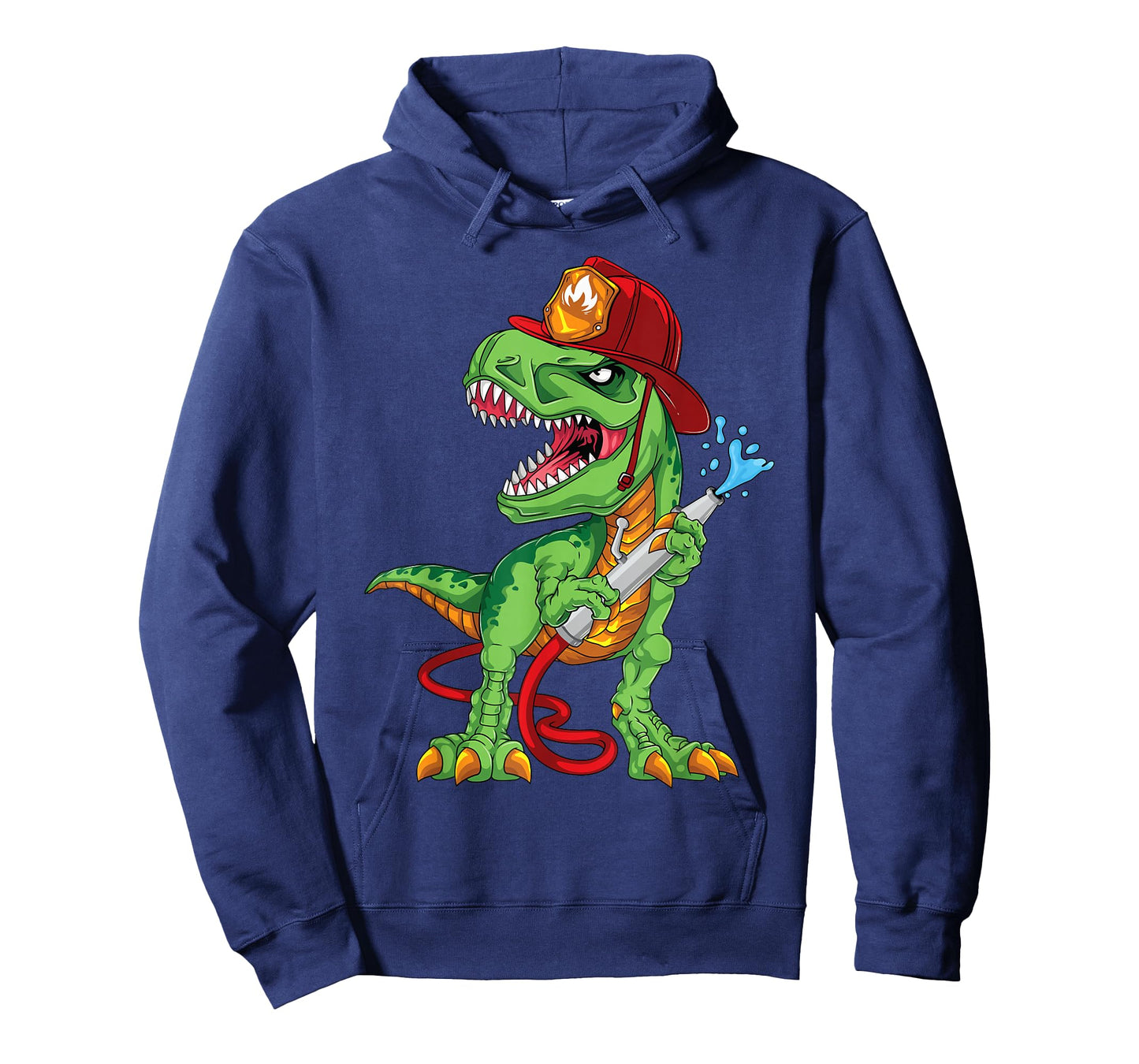 Firefighter Dinosaur T-rex Outfit For Fireman Firetruck Boys T-Shirt
