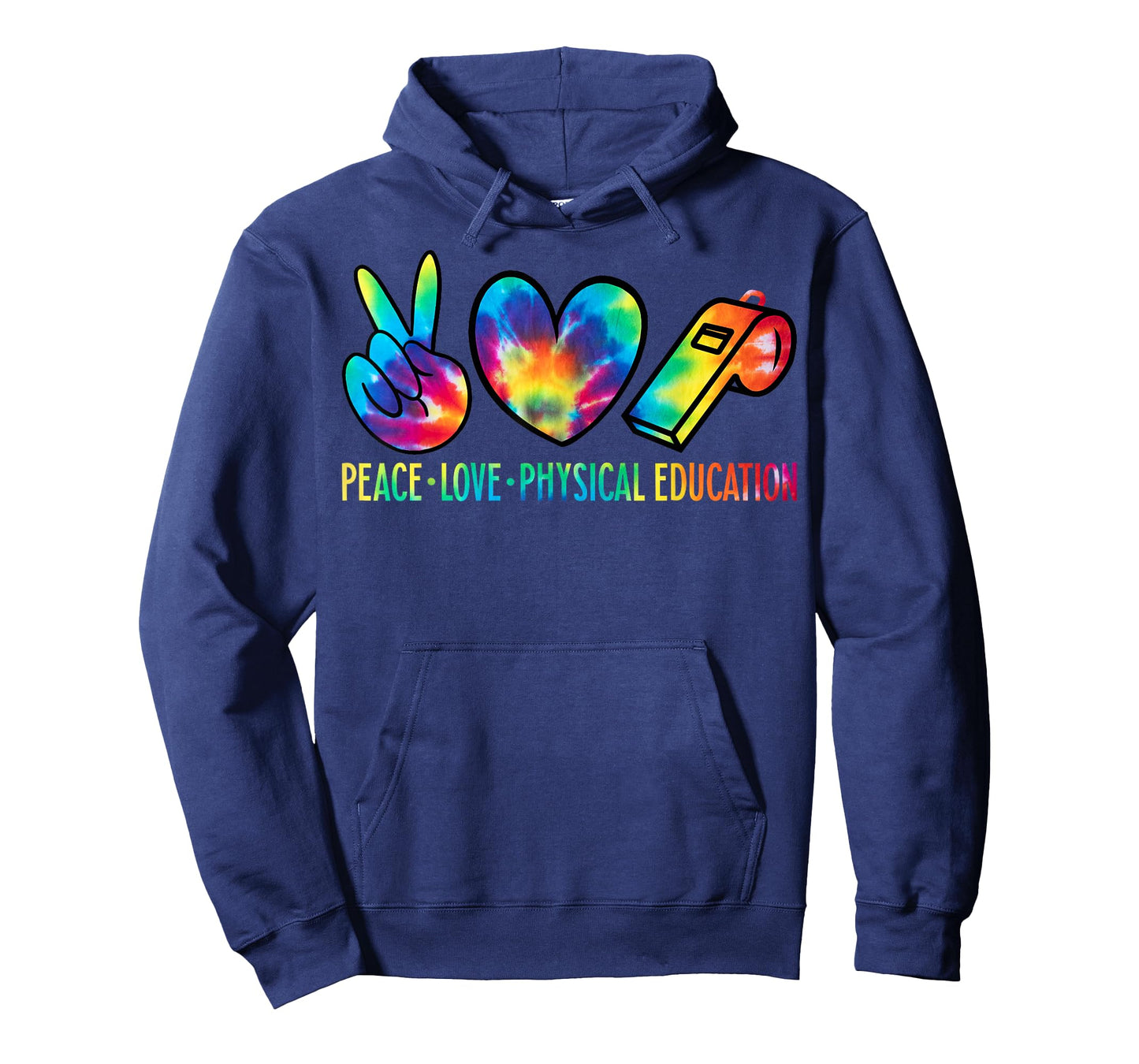 Peace Love Physical Education Tie Dye Sports PE Teacher T-Shirt
