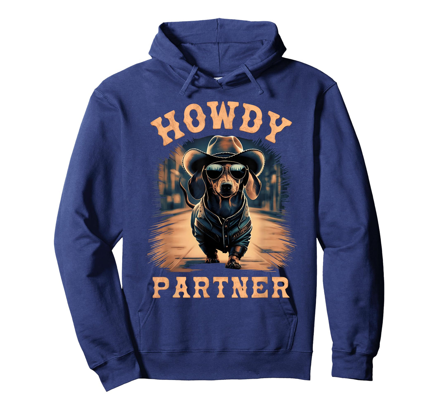 Howdy Partner ready for Rodeo Cowboy Weenie Dog Dachshund T-Shirt