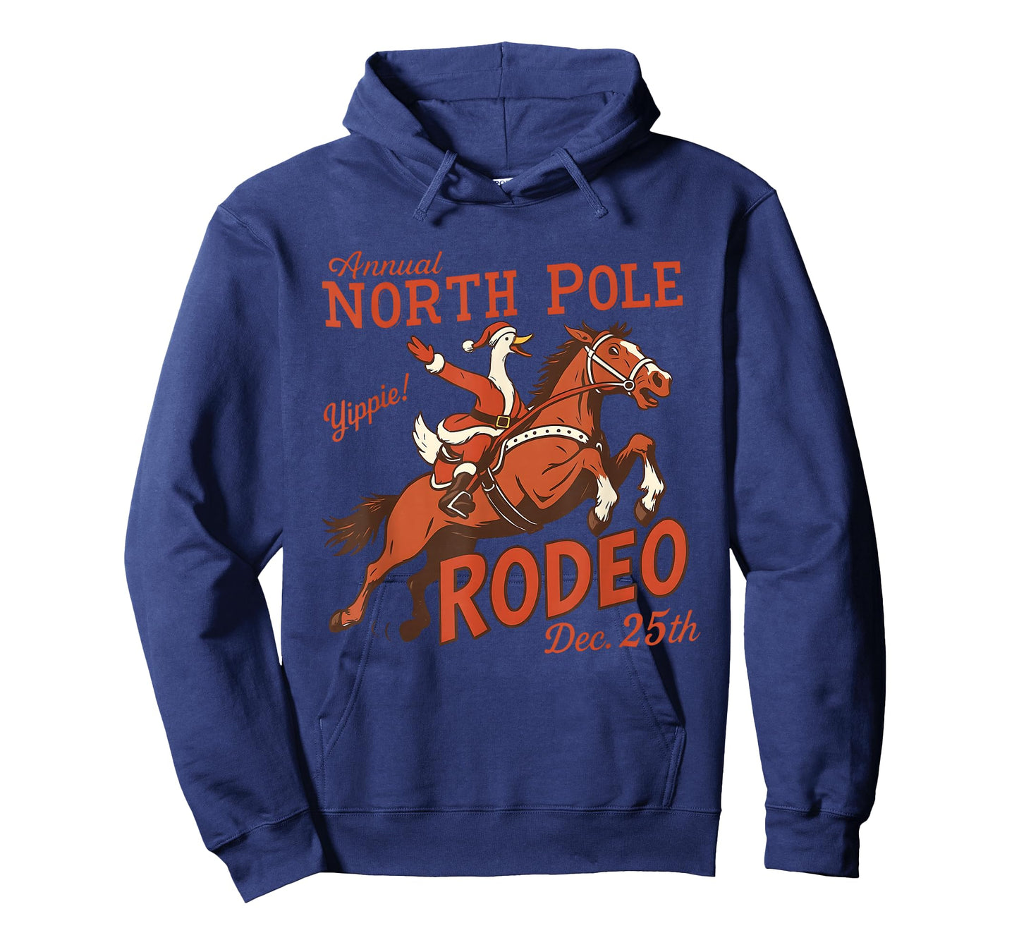 Annual North Pole Rodeo Funny Goose Christmas Western T-Shirt