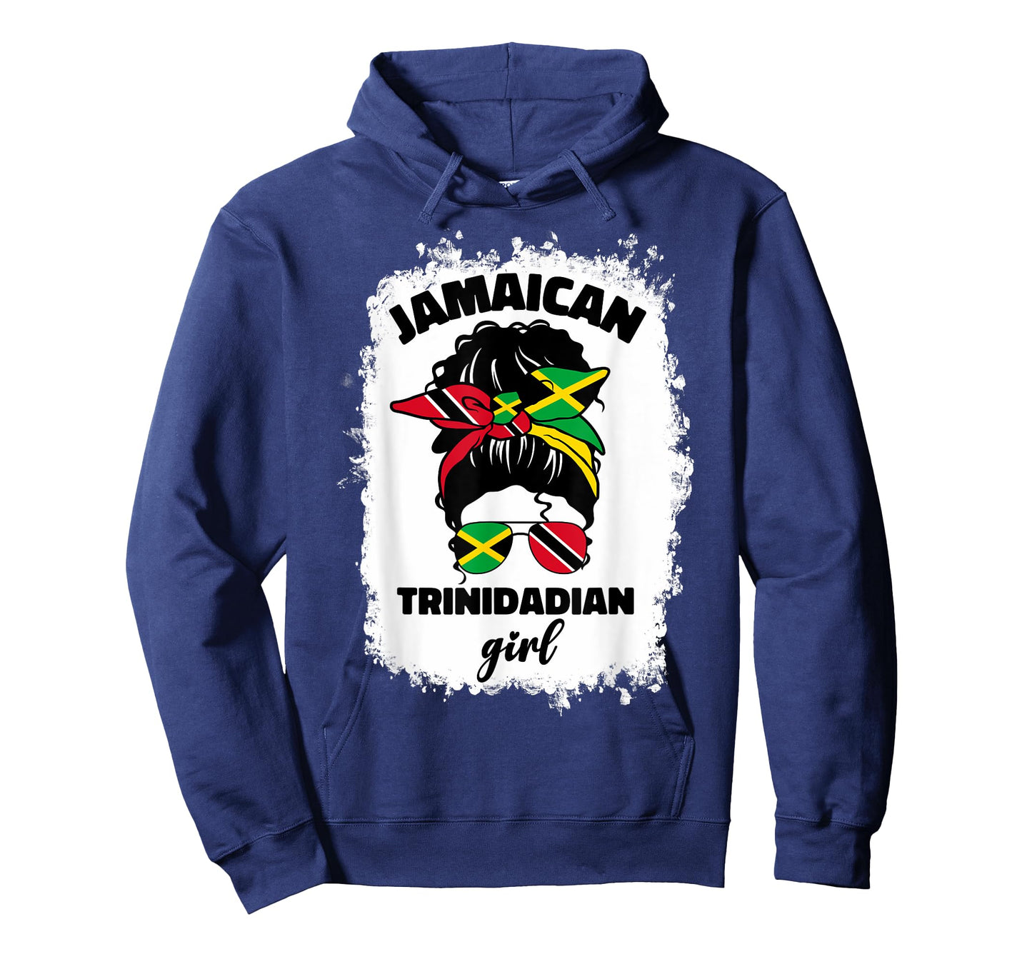 Half Jamaican Trinidadian Jamaica Flag Trinidad and Tobago T-Shirt