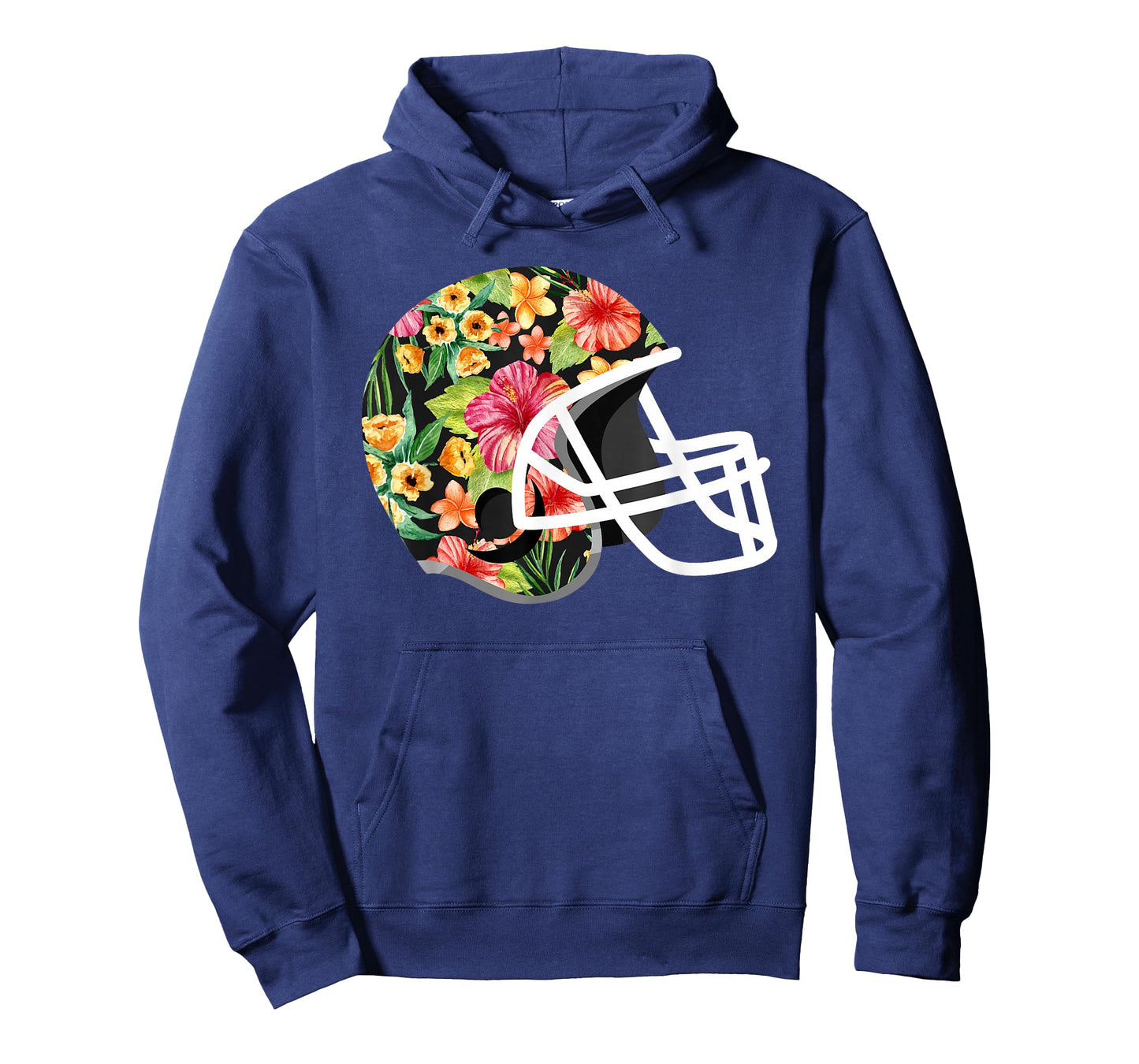Hawaiian Flower T Shirt - Football Helmet Shirt Gift T-Shirt