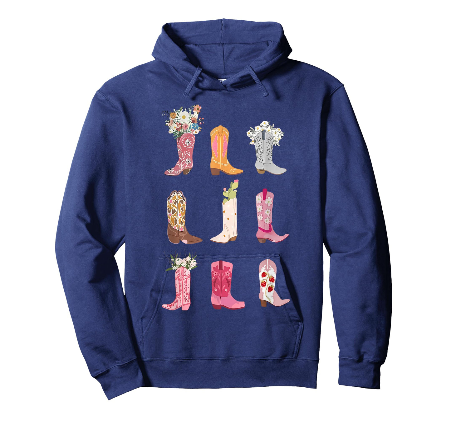 Cowgirl Boots Floral Country Western T-Shirt