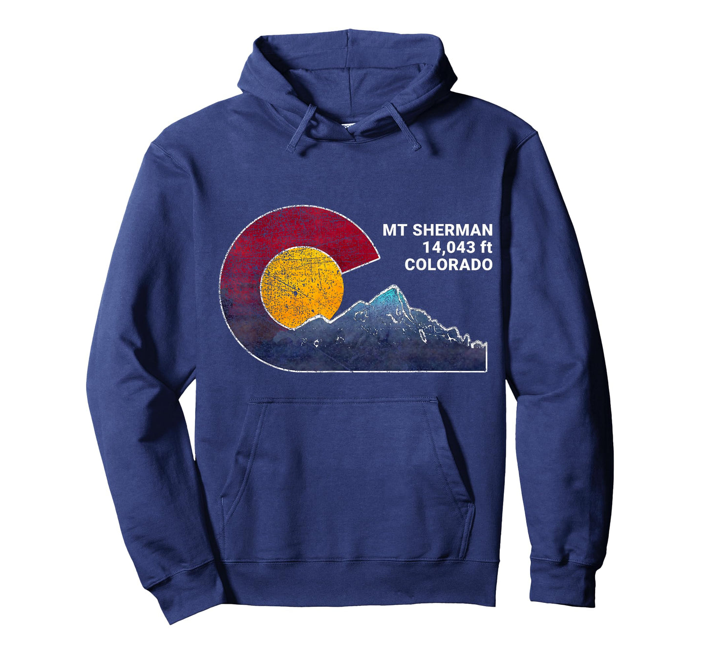 Mount Sherman Colorado Flag Inspired T-Shirt