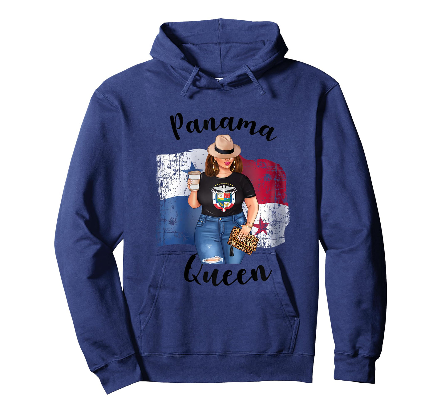 Cute Panamanian Queen Loves Coffee Mom Queen Panama Reina T-Shirt