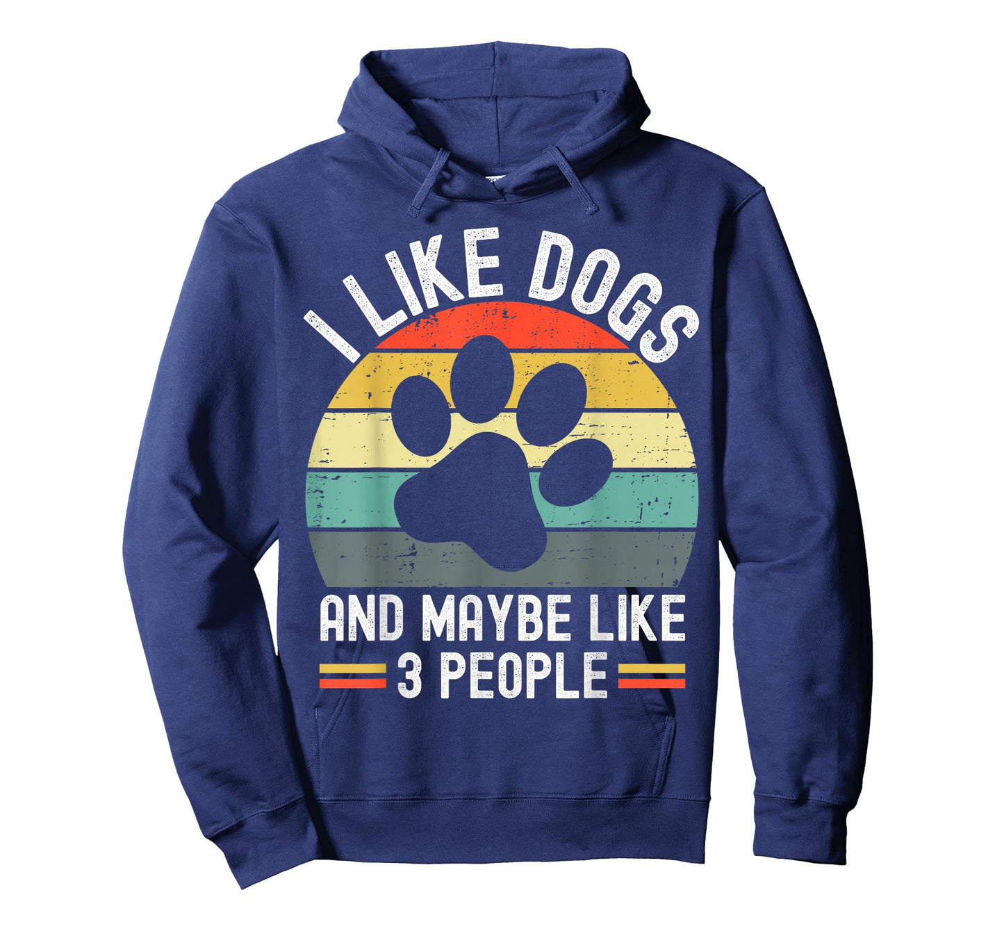 I Like Dogs And Maybe Like 3 People Funny Dog Lover Vintage T-Shirt