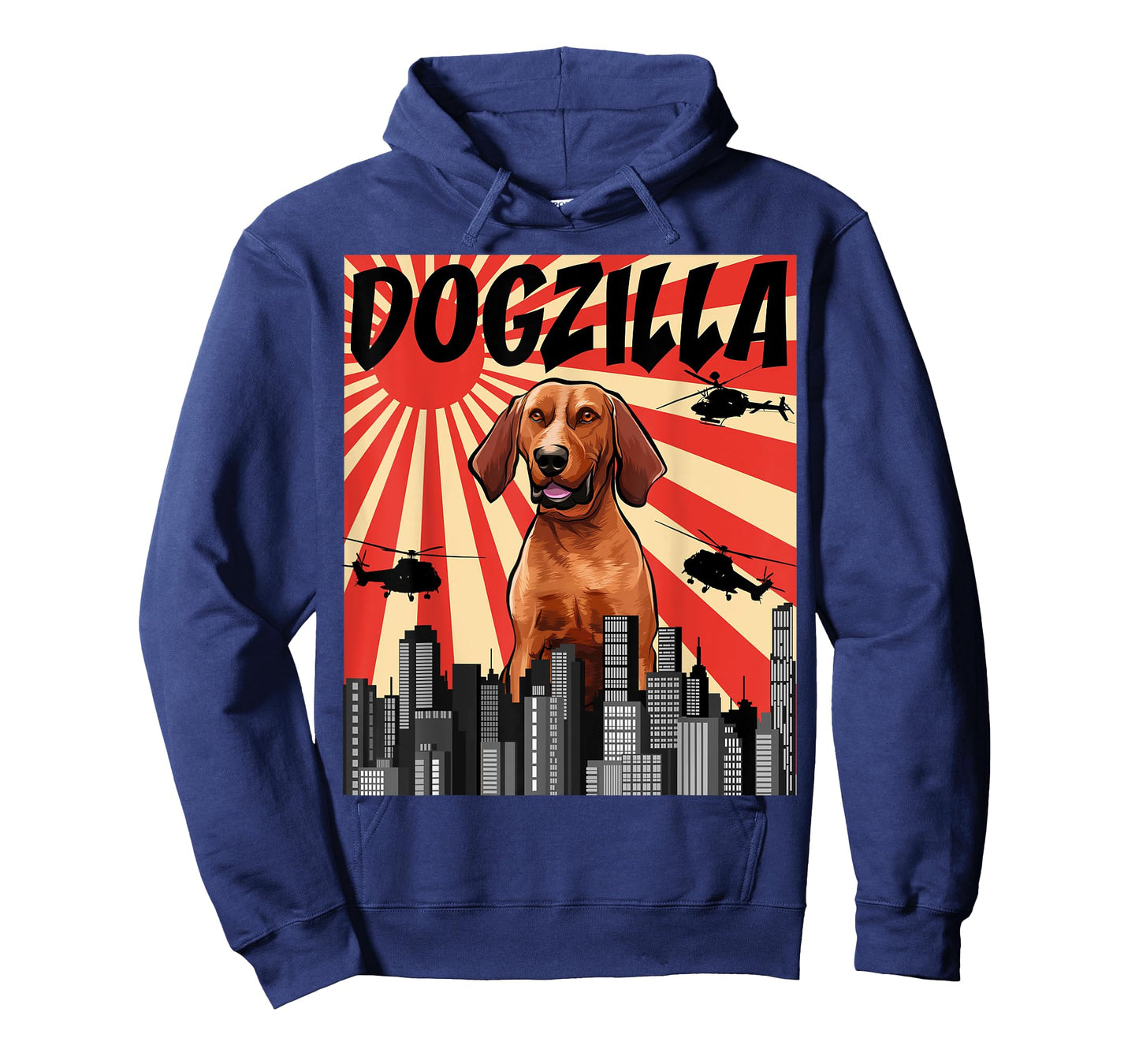 Funny Retro Japanese Dogzilla Redbone Coonhound T-Shirt