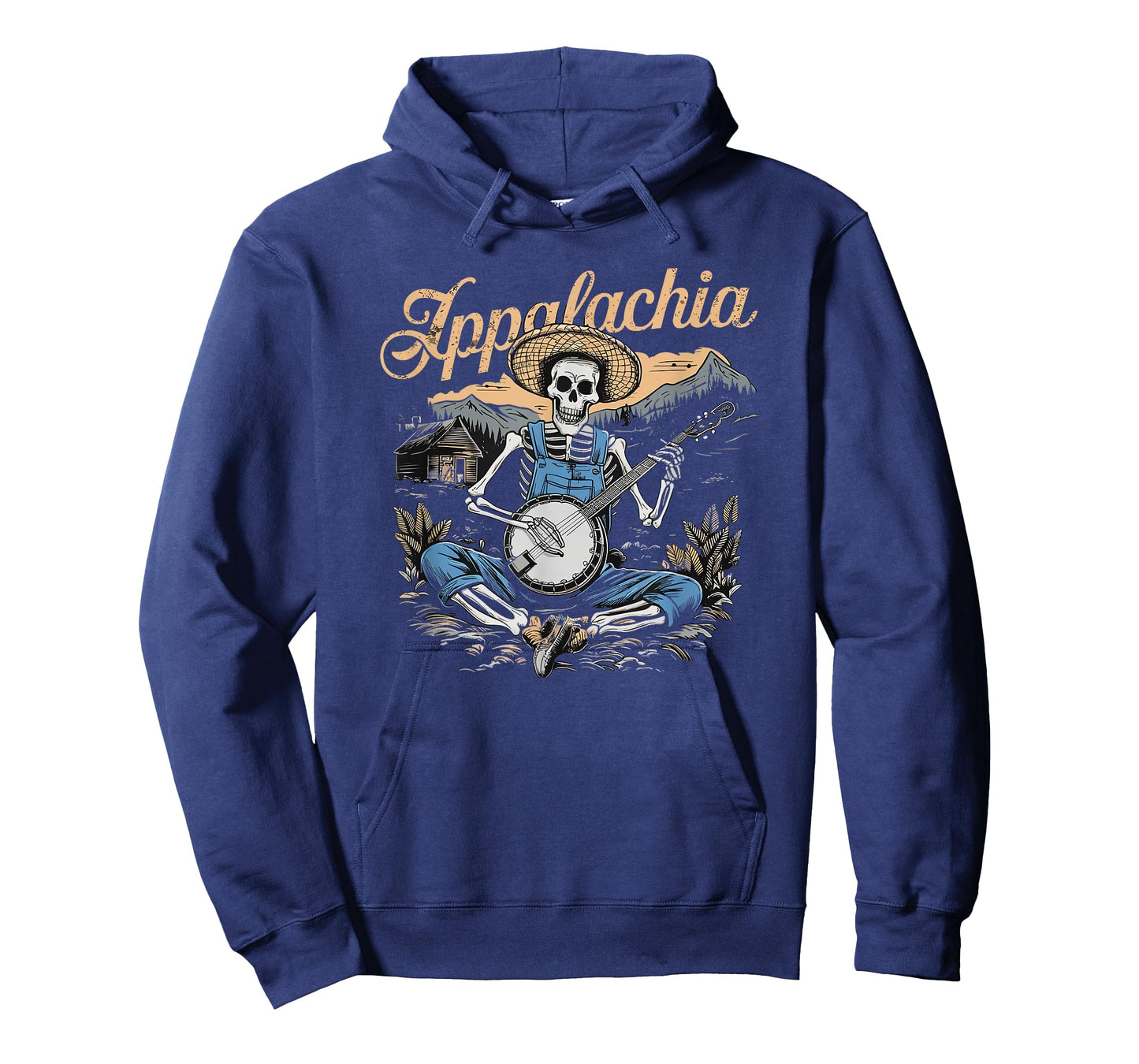 Bluegrass Banjo Skeleton, Appalachia, Bluegrass Music T-Shirt